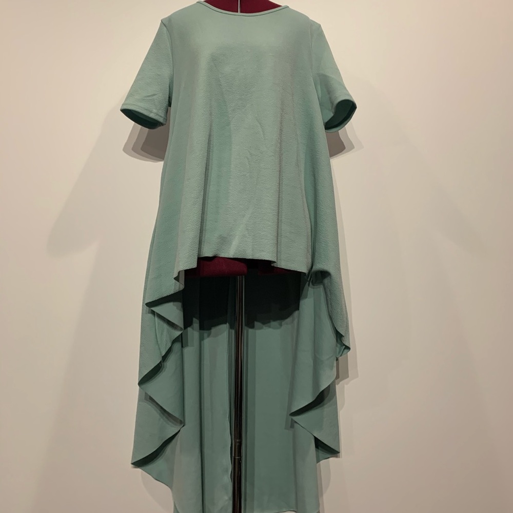 Teal low high tunic